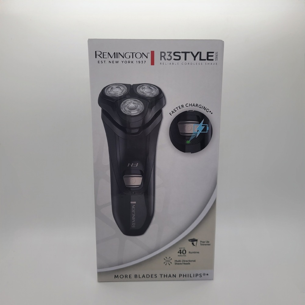 Remington R3 Style Series Cordless Rotary Shaver R3010 Black USB Charging